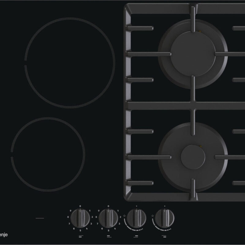 Εστία Αυτόνομη Υγραερίου & Ρεύματος Gorenje GCE691BSC 4 Θέσεων Μαύρη 60x52.2εκ.