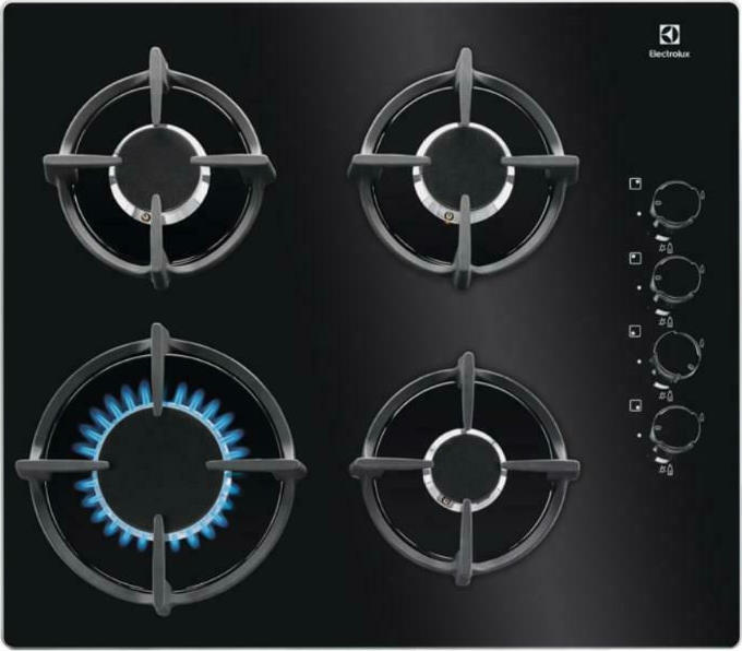 Εστία Αυτόνομη Υγραερίου Electrolux EGG6407K 4 Θέσεων 59x51εκ. Μαύρη