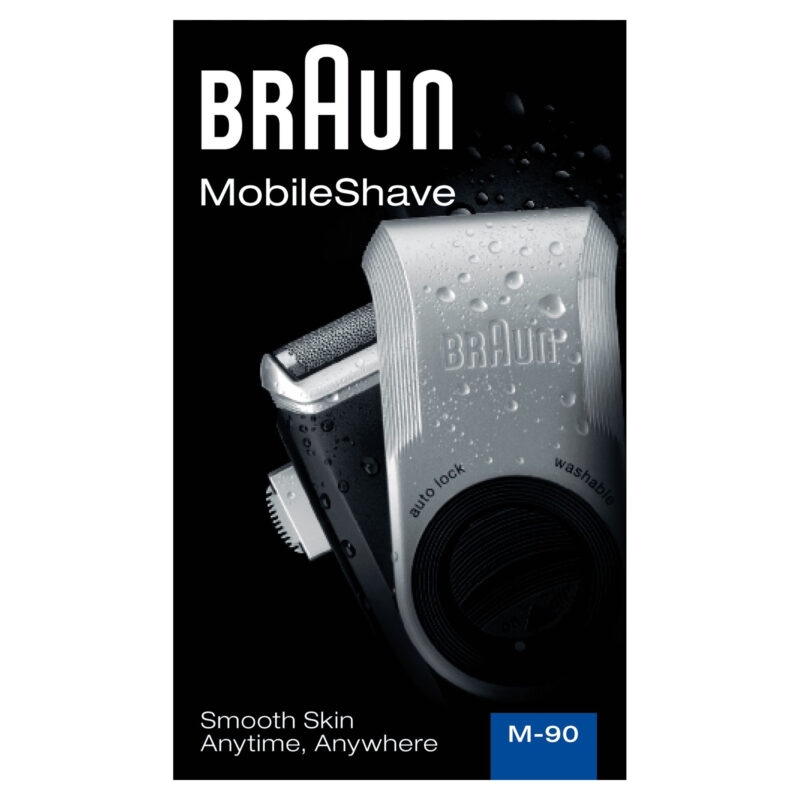 Braun MobileShave PocketGo M90 Μπλε, Ξυριστική μηχανή