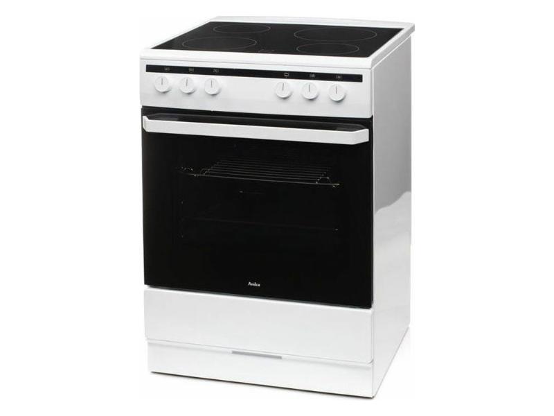 Κουζίνα Amica 6018CE2.20EW 62lt με Κεραμικές Εστίες Π60εκ. Λευκή