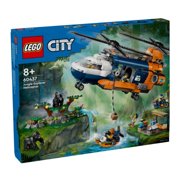 LEGO 60437 City Jungle Explorer Helicopter At Base