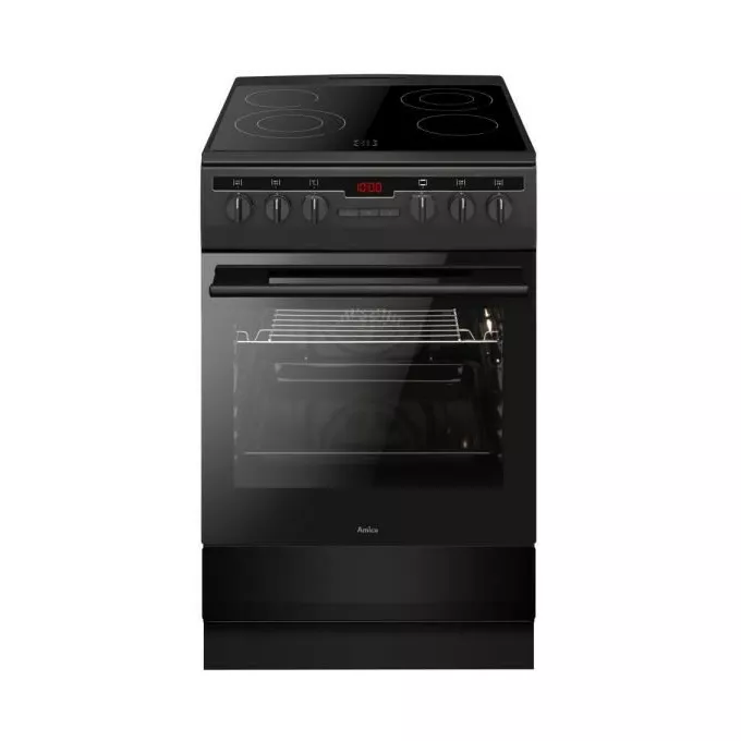 Κουζίνα Amica 57CE3.315HTa(Bm) 62lt Α με Κεραμικές Εστίες Π50εκ Μαύρη