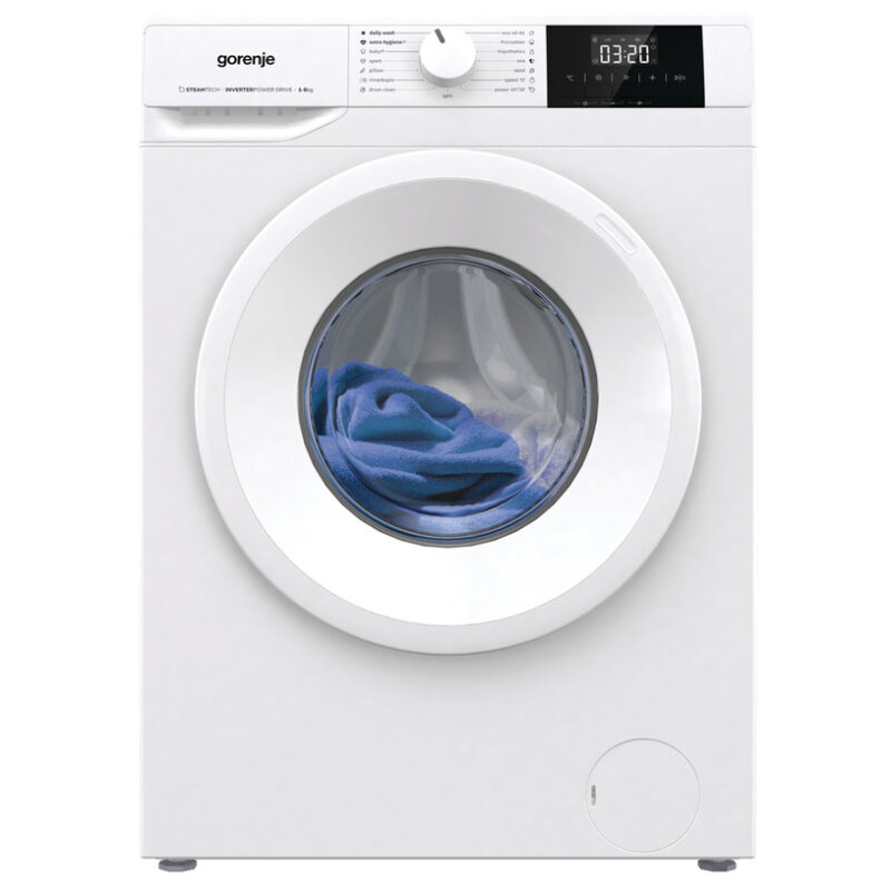 Πλυντήριο Ρούχων Gorenje WNGPI61SBS 6kg, 1000 Στροφών, με Ατμό, Β, Λευκό