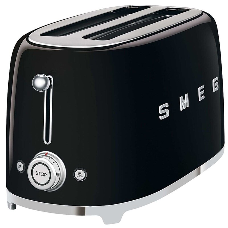 Φρυγανιέρα Smeg TSF02BLEU 2 Θέσεων 1500W Μαύρη