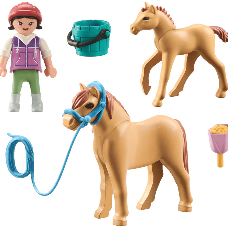 Playmobil Horses Of Waterfall 71498 Παιδάκι Με Άλογο Και Πουλάρι