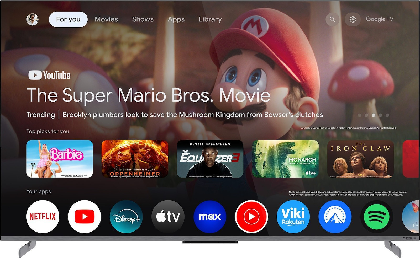 Tesla QLED TV 65" G65S949GUS UHD Google TV