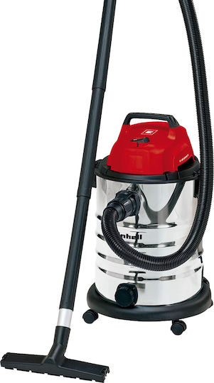 Einhell TC-VC 1930 S Σκούπα Υγρών / Στερεών 1500W με Ανοξείδωτο Κάδο 30lt