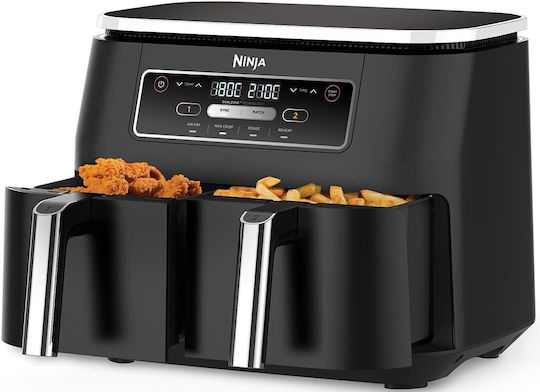 Ninja Foodi Dual Zone Air Fryer με Διπλό Αποσπώμενο Κάδο 7.6lt Πράσινο