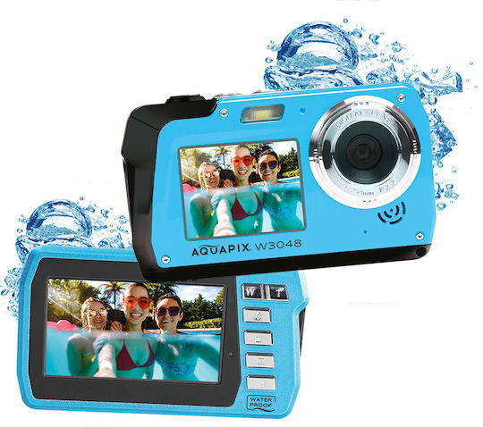EasyPix Aquapix W3048 Edge Compact Φωτογραφική Μηχανή 13MP 3" pixels Μπλε