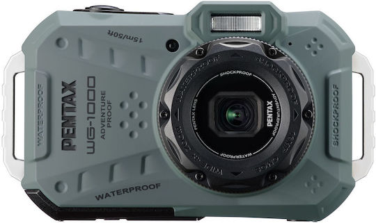 Pentax WG-1000 Compact Φωτογραφική Μηχανή 16MP Ζουμ 4x 2.7" Πράσινη