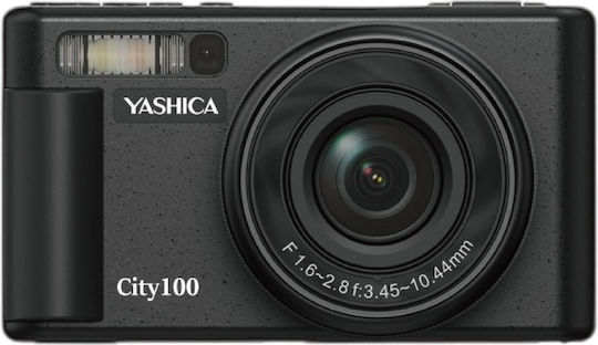 Yashica City 100 Compact Φωτογραφική Μηχανή 64MP Ζουμ 3x Μαύρη