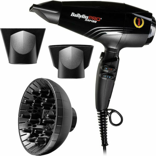 Babyliss Pro Rapido 7000IE Ionic Επαγγελματικό Πιστολάκι Μαλλιών Turbo 2200W BAB7000IE