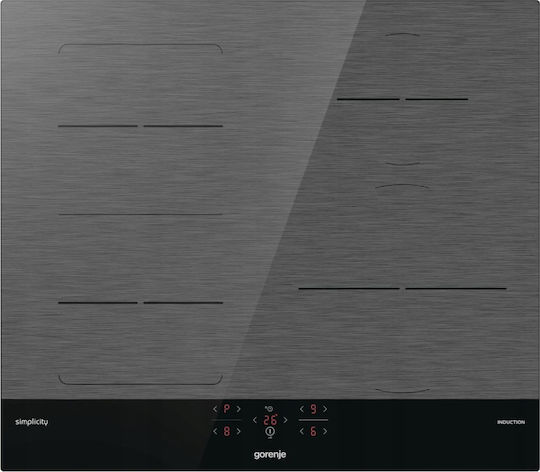 Επαγωγική Εστία Αυτόνομη Gorenje GI6421SYB 56x49εκ. Γκρι