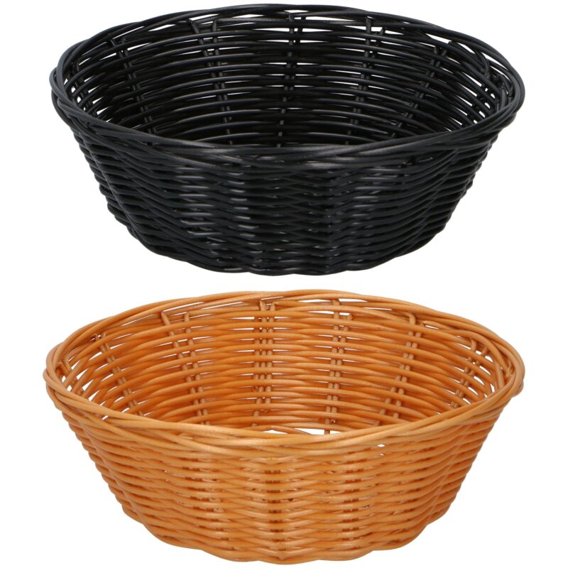 Καλάθια 20cm 2Τμχ Καφέ/Μαύρο ALPINA