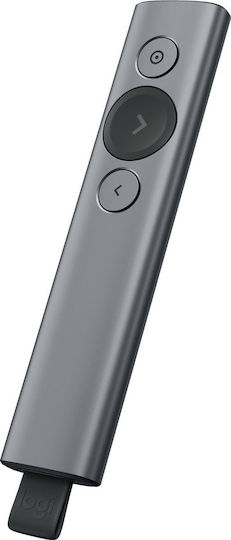 Logitech Presenter Spotlight Slate 910-004861 και Πλήκτρα Slideshow σε Γκρι Χρώμα