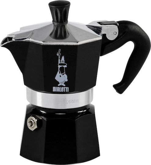 Bialetti Moka Express Μπρίκι Espresso 1cups Μαύρο