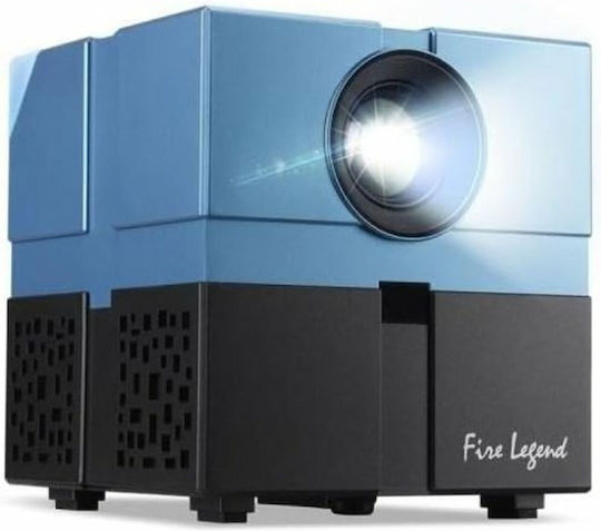 Aopen QH12a MR.JWV11.001 Mini Projector LCD HD Λάμπας LED με Wi-Fi και Ενσωματωμένα Ηχεία Λευκός
