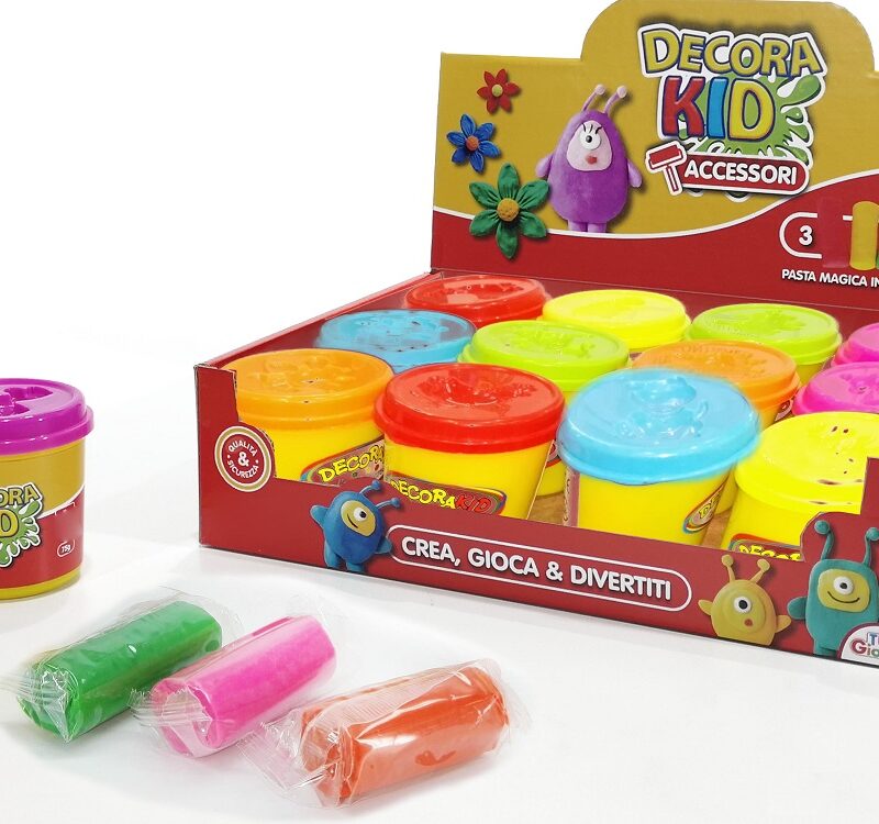 Μαγική Πλαστελίνη Decora Kid Σετ 3Τμχ Σε Κουτί 75g Για 3+ Ετών