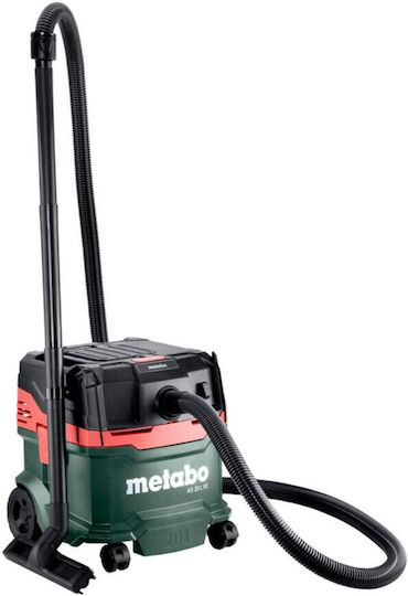 Metabo AS 20 L PC Σκούπα Υγρών / Στερεών 1200W με Πλαστικό Κάδο 20lt