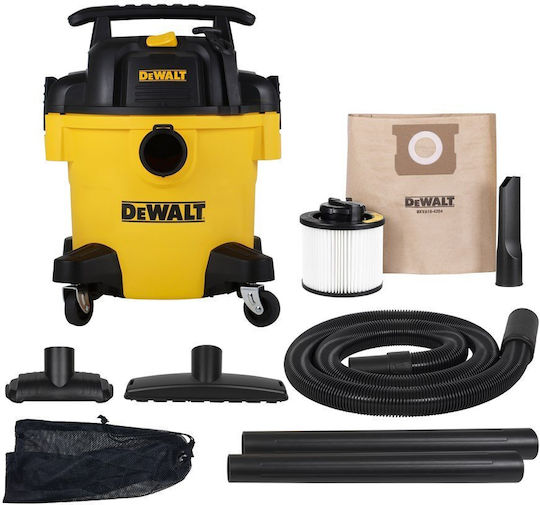 Dewalt DXV20P Σκούπα Υγρών / Στερεών 1050W με Πλαστικό Κάδο 20lt