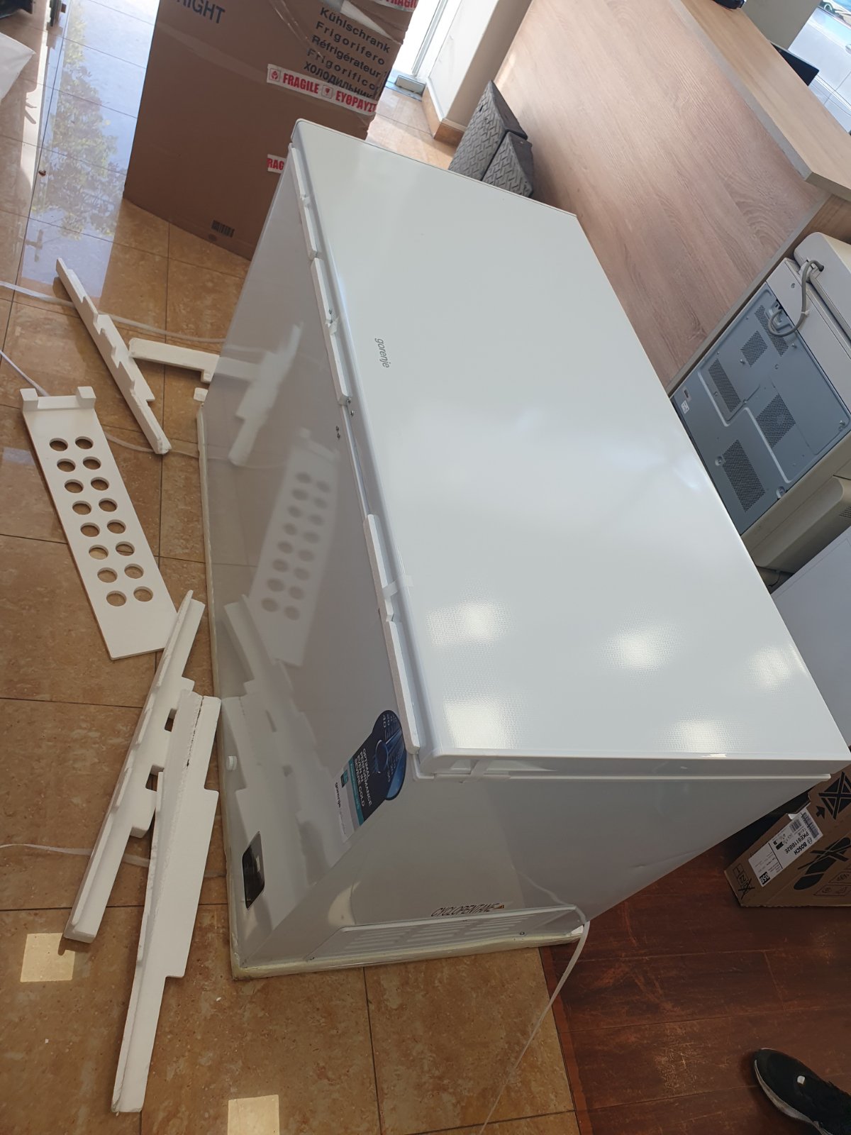 Καταψύκτης Μπαούλο Gorenje FH43EAW 440lt Ε (Υ85,8xΠ142.9xΒ74.6cm) Λευκός - Image 4