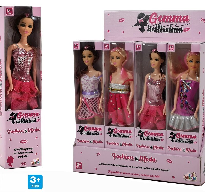 Κούκλα Gemma Bellissima Πλαστικό Σε 4 Διαφορετικές Εμφανίσεις Για 3+ Ετών