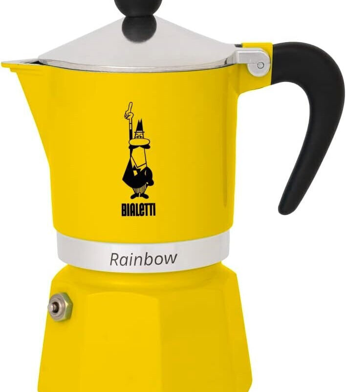 Bialetti RAINBOW Μπρίκι Espresso 6TZ 300ml Yellow