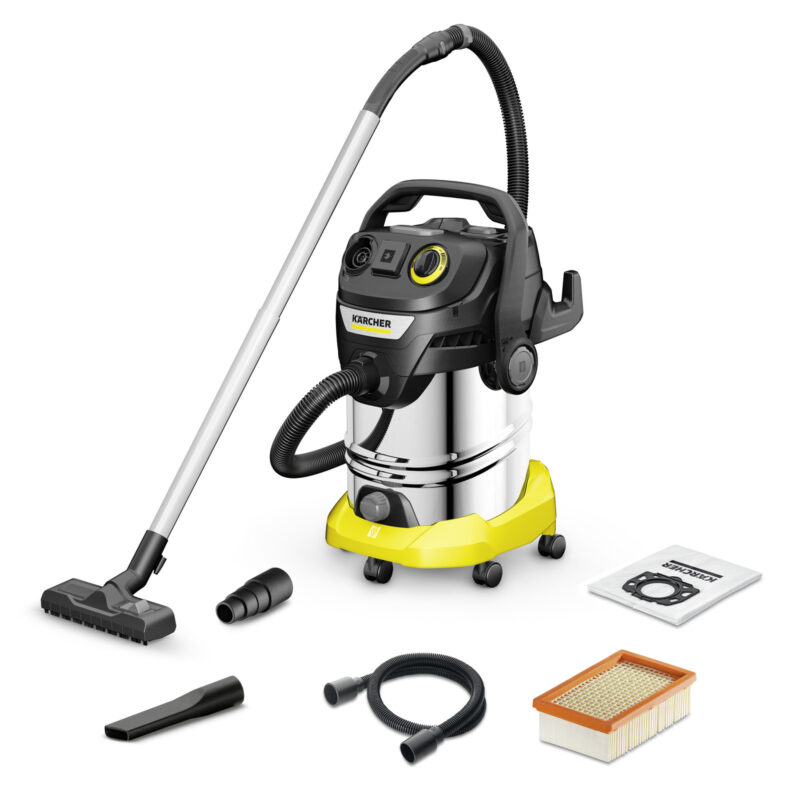 Karcher KWD 6 P S V-30/8/22/T Σκούπα Υγρών / Στερεών 1300W με Κάδο 30lt