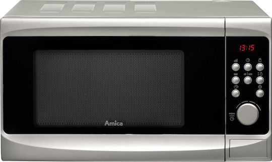 Amica AMG20E70GSV Φούρνος Μικροκυμάτων με Grill 20lt Inox