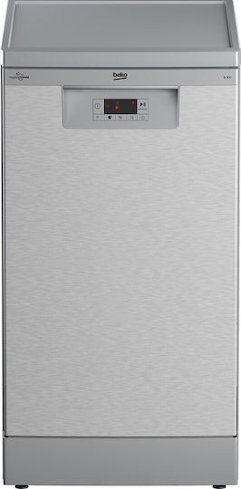 Πλυντήριο Πιάτων Beko BDFS15020X για 10 Σερβίτσια GlassShield Π44.8xY85εκ. Inox