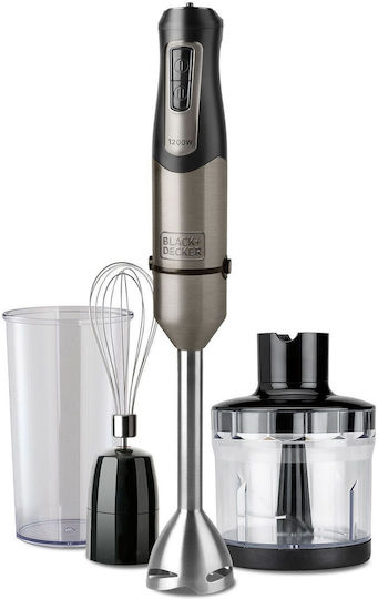Black & Decker ES9160140B Ραβδομπλέντερ με Ανοξείδωτη Ράβδο 1200W Μαύρο