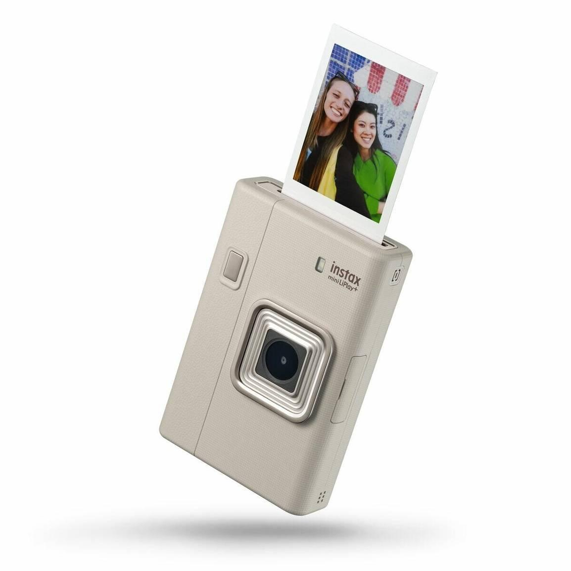 Fujifilm Instax mini LiPlay+ Φωτογραφική Μηχανή Άμεσης Εκτύπωσης 1/5" 62 x 46 mm Μπεζ