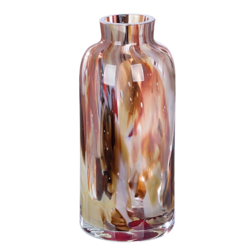 Glasart Βάζο "Roslin" Γυάλινο Brown Claret PU H. 22 cm D. 10 cm