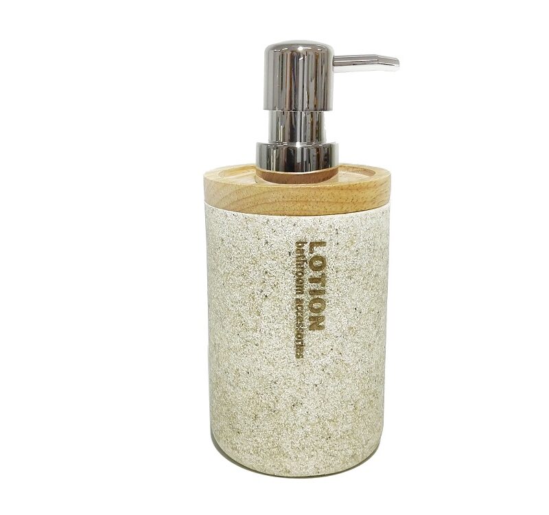 Ντισπένσερ Μπεζ Polyresin/Ξύλο