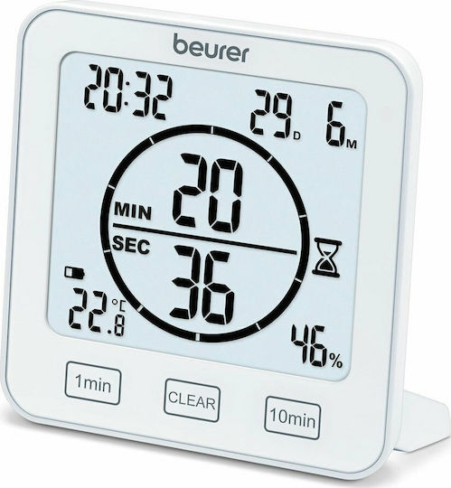 Beurer HM 22 Θερμόμετρo & Υγρασιόμετρo Επιτραπέζιο για Χρήση σε Εσωτερικό Χώρο