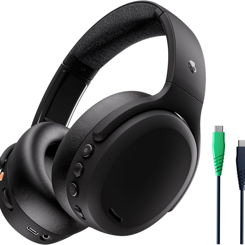 SKULLCANDY (S6CAW-R740) CRUSHER ANC 2 , WIRELESS WITH ACTIVE NOISE CANCELING HEADPHONES (TRUE BLACK)