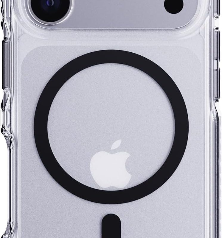 TECH21 IPHONE 17 PRO CASE (T21-11324) EVOCRYSTAL W/MAGSAFE-CLEAR/BLACK